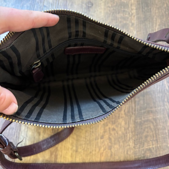 Frye Melissa Zip Crossbody Dark Red - Picture 8 of 16